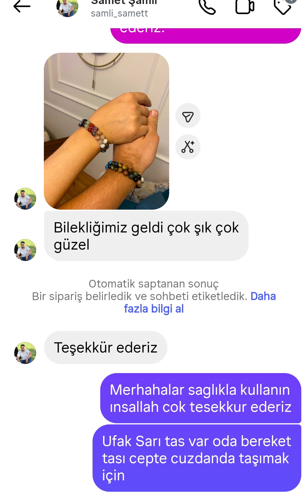 Erkekler İçin Özel Tasarım Bileklik