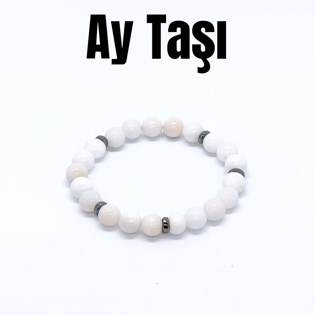 Ay Taşı Doğal Taş Bileklik
