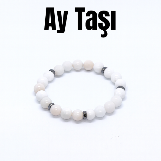 Ay Taşı Doğal Taş Bileklik